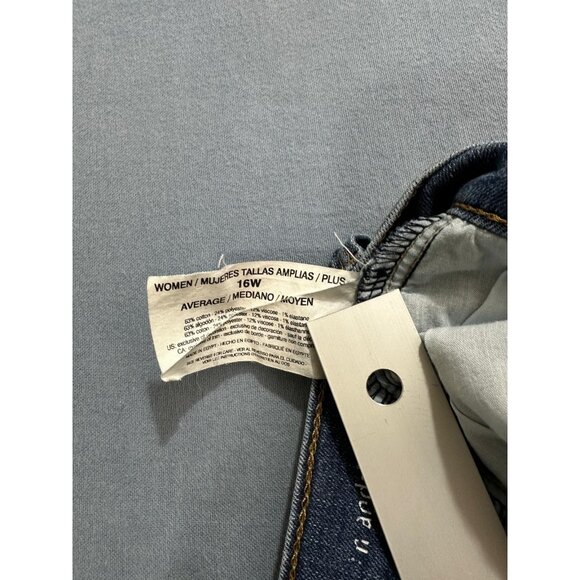 Gloria Vanderbilt Capri Jeans Size 16W All Around Slimming Effect Womens Blue - Picture 7 of 8